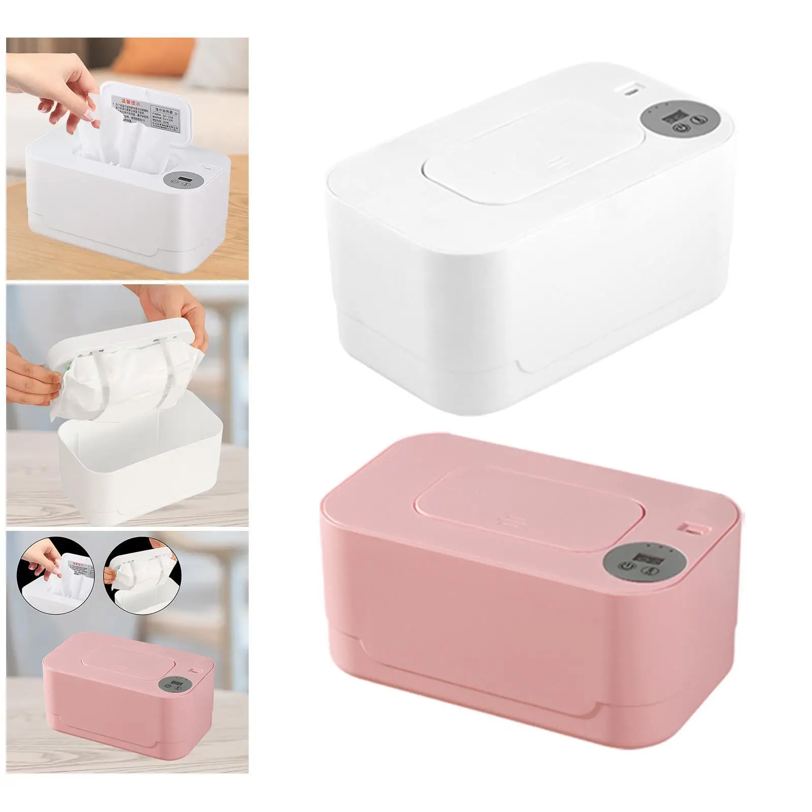 Diaper Wipe Warmer Large Capacity Quick Heating System Travel Tissue Warmer