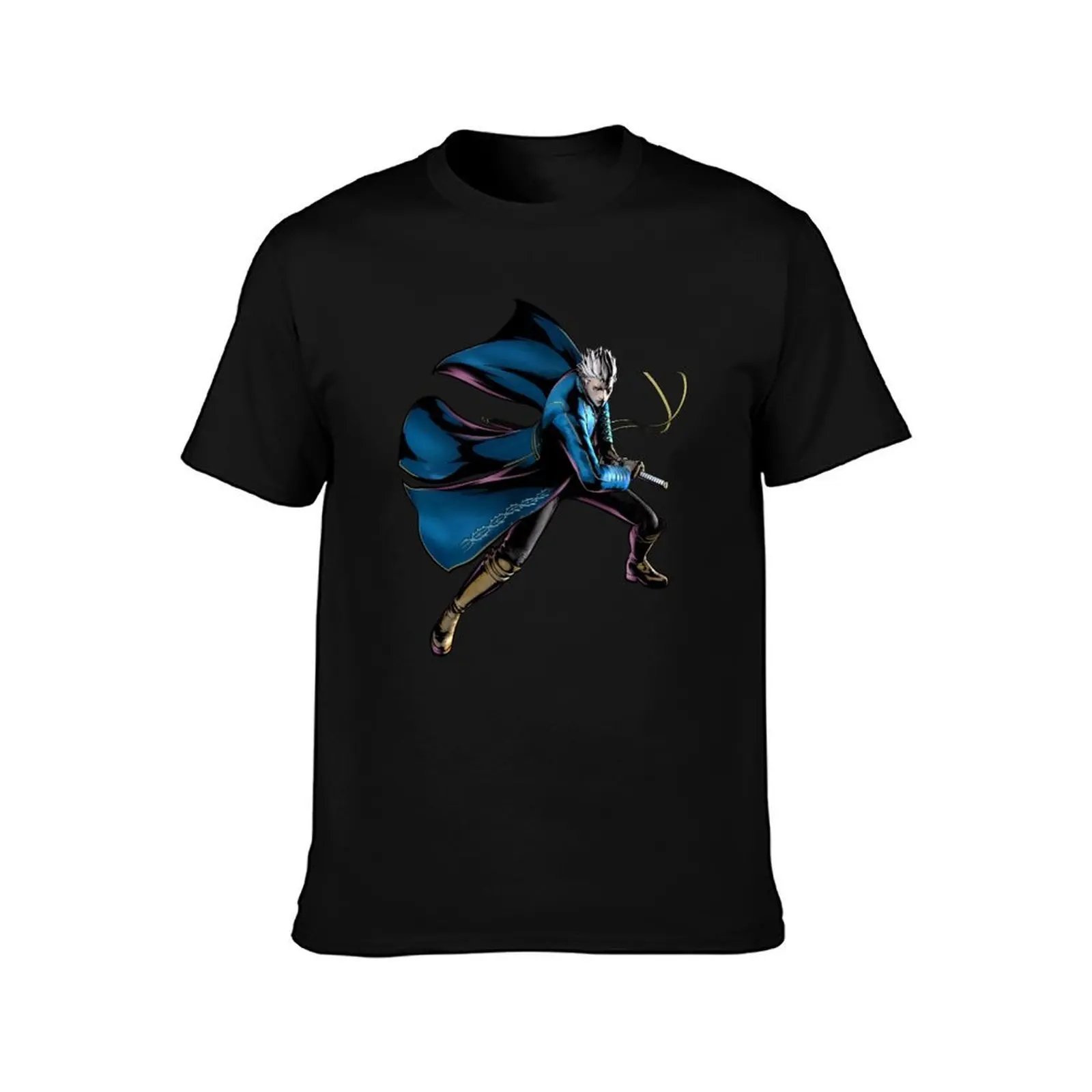 Vergil UMvC3 T-Shirt Casual All Match Tee Shirt for Men