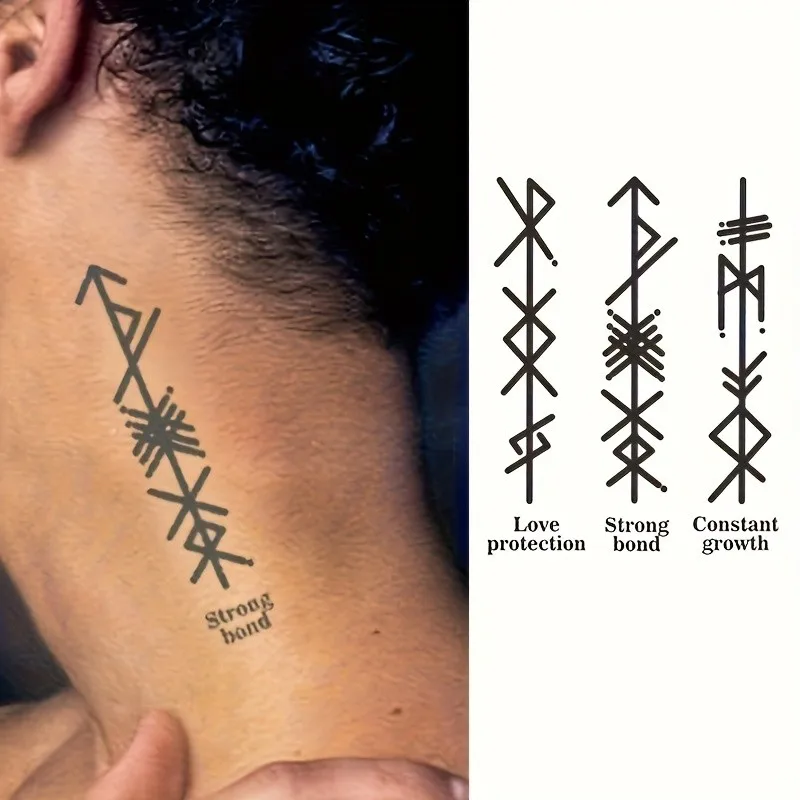 A Sheet Totem Tattoo Sticker, A Waterproof and Durable Temporary Tattoo That Can Be Applied To The Back of The Arm, Fingers