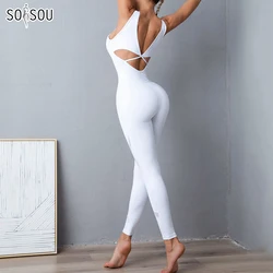 SOISOU Nylon tuta abbigliamento donna abbigliamento sportivo donna palestra Yoga Sport set rimovibile pettorale set da allenamento tuta da donna