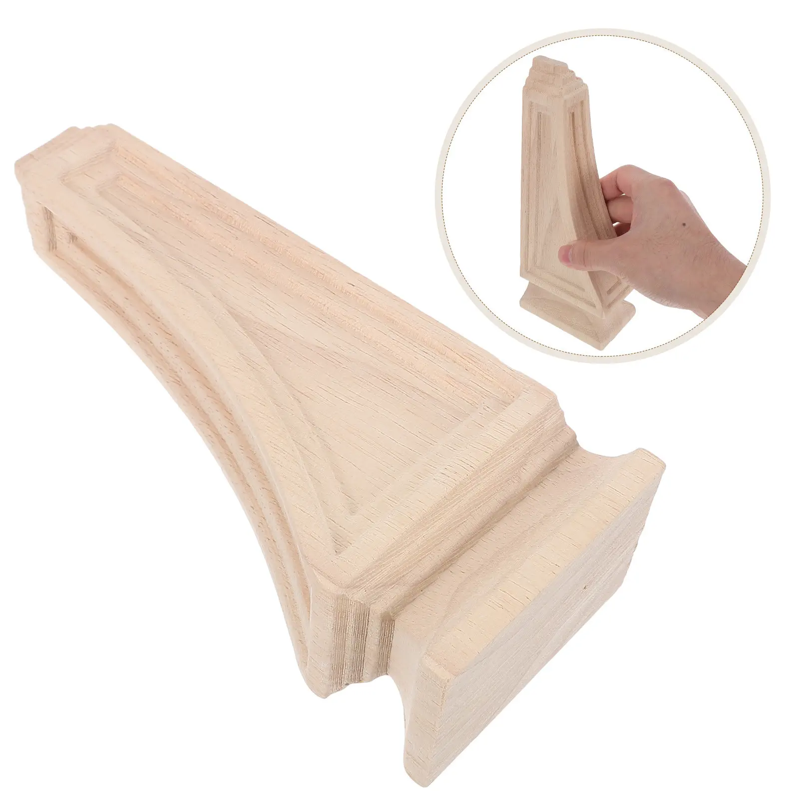 Unfinished Wood Floating Wall Shelf Bracket 13x3 Inch Paintable Corbel Fireplace Mantel Doorway Heavy Duty Floating Mantle