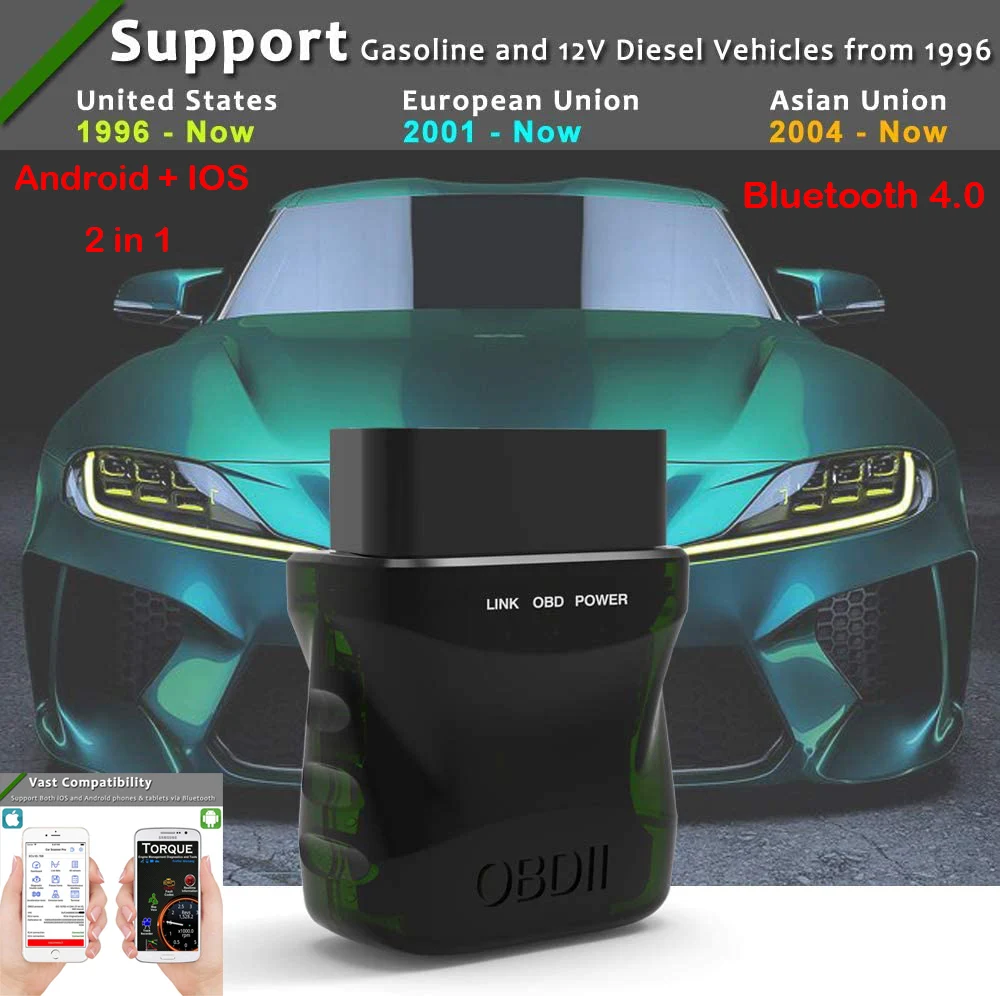 Bluetooth ELM327 V1.5 Автомобильный сканер OBD считыватель кодов инструмент для диагностики автомобиля Супер Мини WiFi ELM 327 V1.5 для IOS /Android