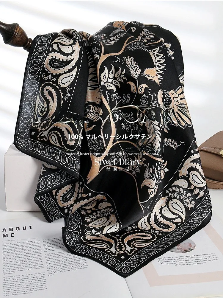 authentic-silk-scarf-women's-silk-ne-warmer-autumn-winter-high-end-feeling-awl-briti-sle-floral-print-acc
