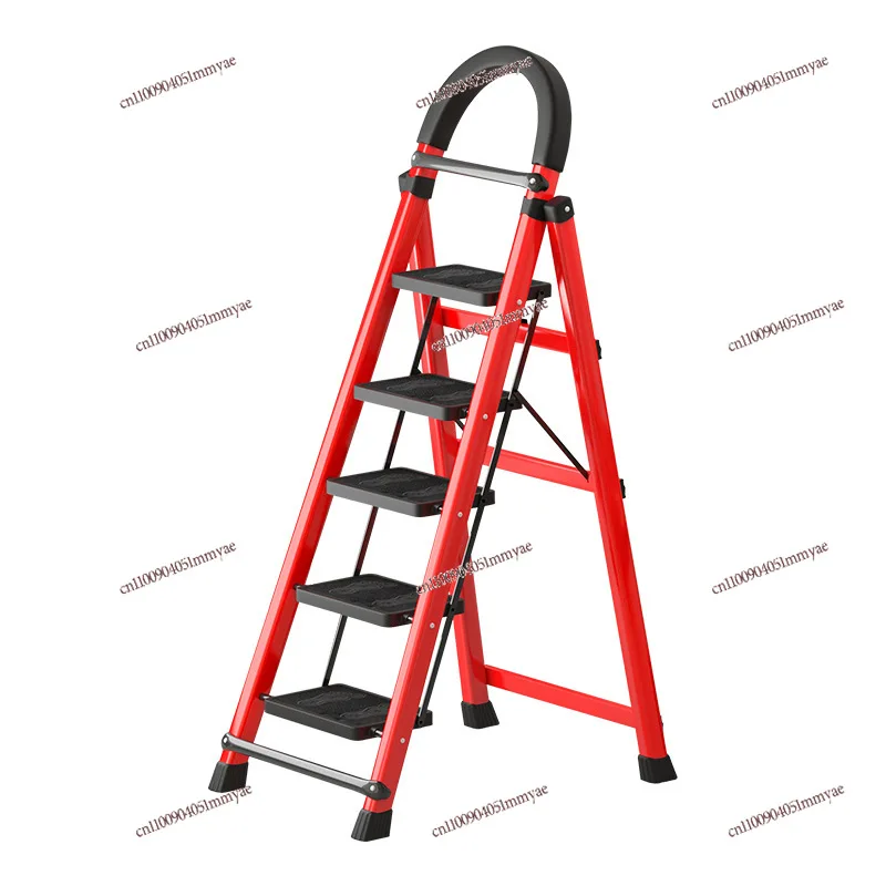 Ladder Household Folding Portable Multi-function Thickened Indoor Herringbone Ladder Mobile Ladder Retractable High Stool