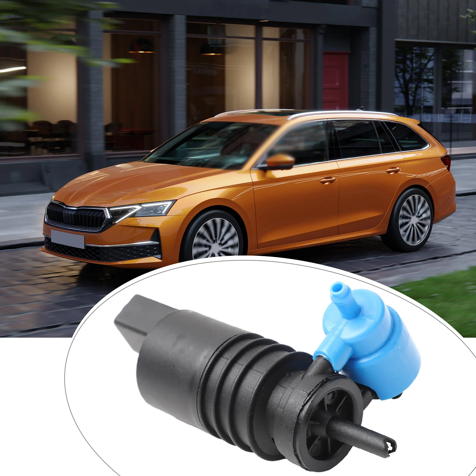 ABS Washer Pump Dual Functionality Pump 9*5*6cm Dual Washer Pump For Car 12 V Operating Voltage Easy Installation