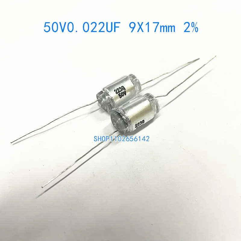 2PCS 0.01UF 0.015UF 0.022UF 2% Axial Polystyrene FILM capacitor CB10 10NF 103J 100V 8200PF 5% 15NF 153 G 22NF 223G 50V 0.022UF