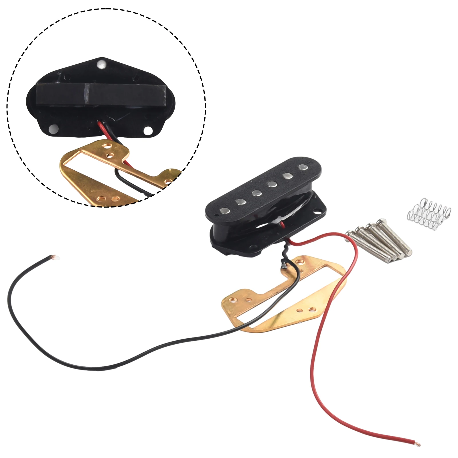 For Studio Recording Black Single Coil Pickup Guitar Accessory Replacement Pickup Robust Material Construction