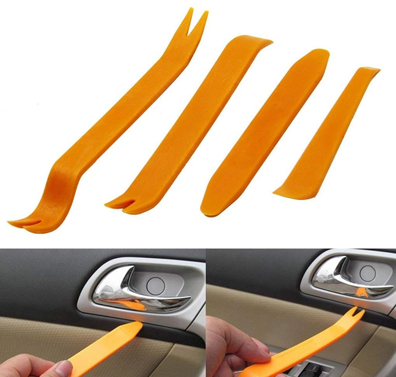 4pcs car of tool sets Accessories for Toyota RAV4 Auris 2007 2008 2017 Stickers for Toyota RAV4 Auris 2007 2008 2017 Stickers