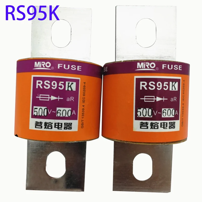 MRO RS95K aR 500V 600A 500A 400A 350A 300A 250A 200A fast fuse round bolt fast fuse