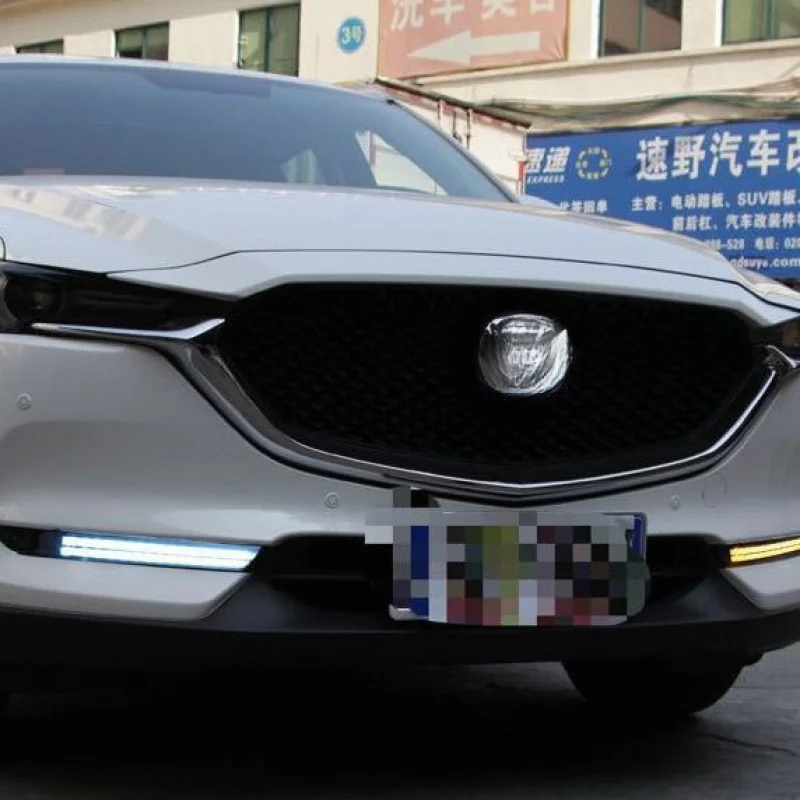 SAAR Suitable for 2018 Mazda CX-5 Second Generation Daytime Running Lights Yellow Light Flowing Turn Sign