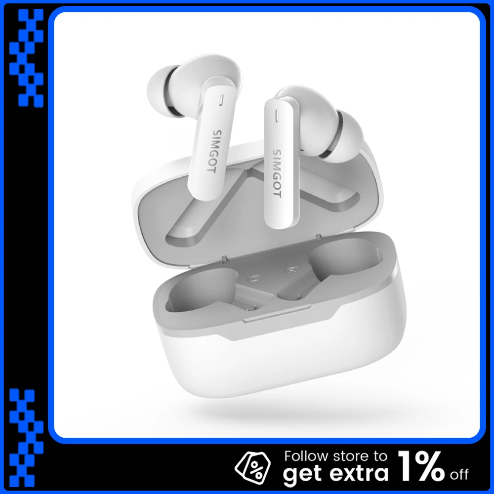 

SIMGOT FLD200 TWS Bluetooth наушники с шумоподавлением вкладыши беспроводные спортивные наушники с высоким качеством звука по индивидуальному заказу