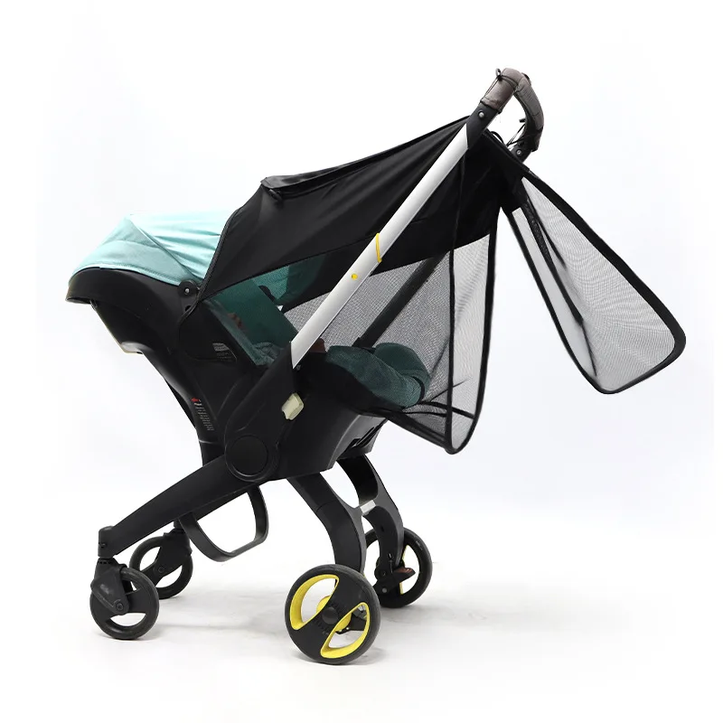 New Baby Stroller Sunshade 360 Cover Sun Shade Visor w/ Mosquito Net Compatible For Doona Accesoires Car Seat PramNew Baby Strol