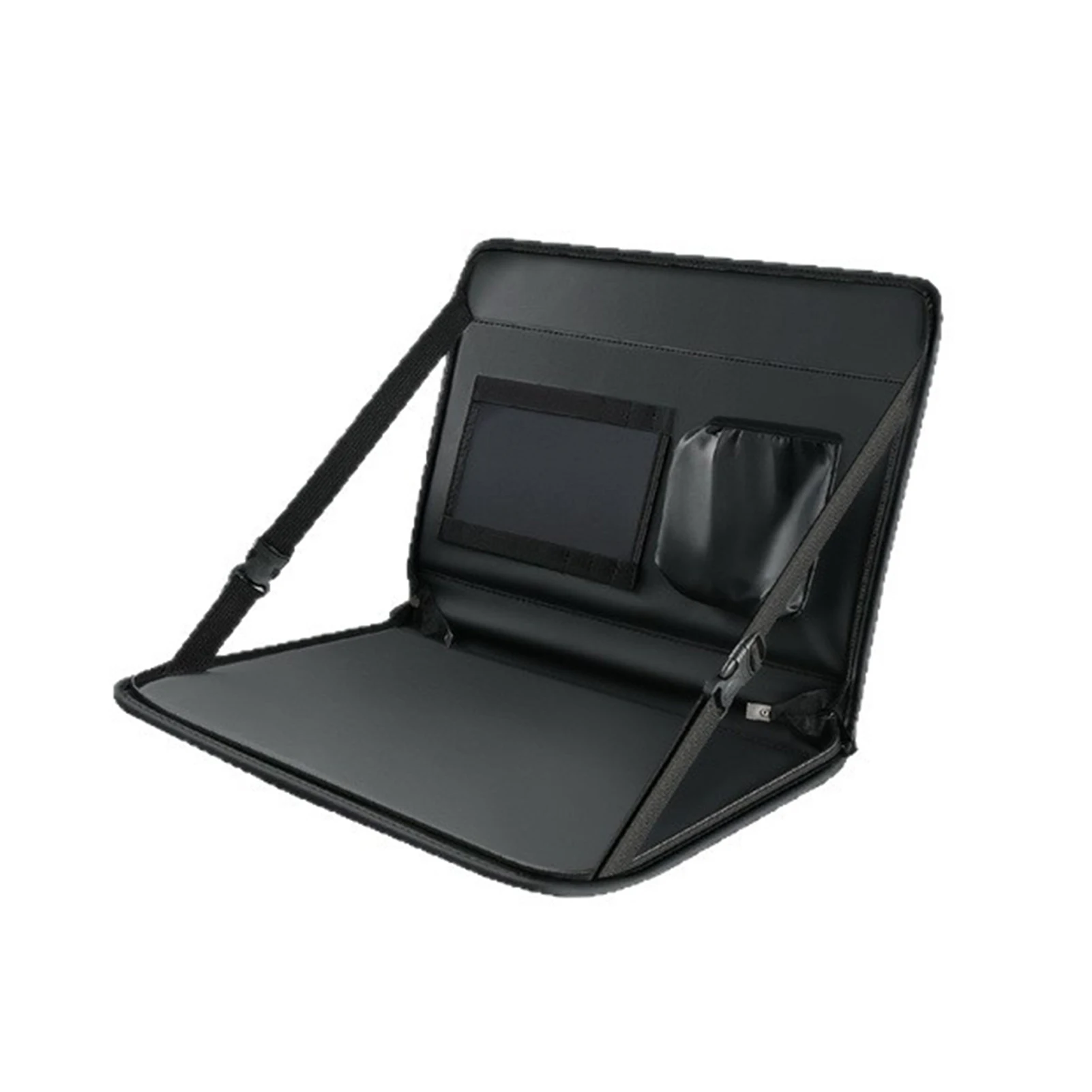 Productive Workspace Anywhere Foldable Seat Back Laptop Desk Organizer Holder Traveling Reading
