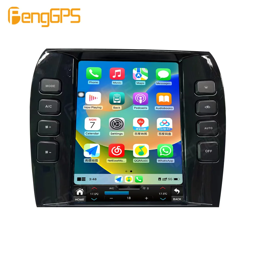 ل جاكوار XJ X-TYPE S-Type 2001-2009 راديو السيارة الاندورويد 2Din استقبال ستيريو Autoradio مشغل وسائط متعددة نظام تحديد المواقع نافي رئيس وحدة