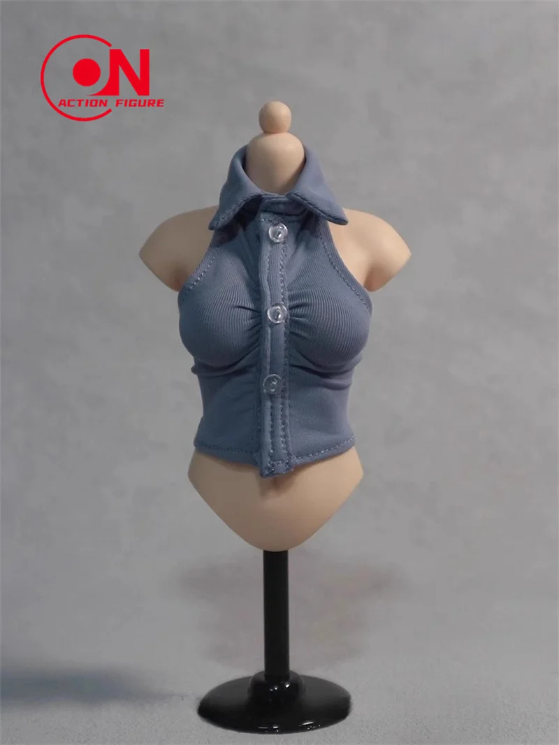 DMTOYS DF074 1/6 Women Sleeveless Shirt Leather Short Skirt Workplace Secretary Clothing For 12" Soldier Action Figure Dolls #2