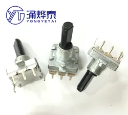 YYT 5PCS EC16 Rotary encoder 24 Number of positioning 24 Pulse length 20MM axis Digital rotary potentiometer