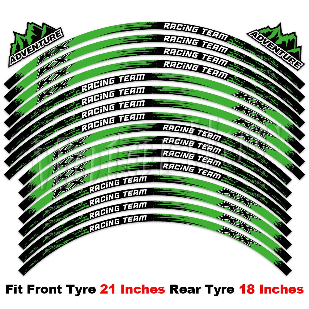 Reflektierende Motorrad-Felgenaufkleber für KX 450 250 125 500 KX250X KX450X KX450SR KX250F KX450F – Detail 9