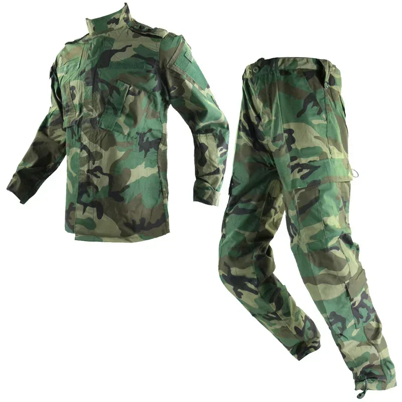 Mannen Uniform Camouflage Tactisch Pak Speciaal Shirt Jas Broek Set Camouflage Kleding