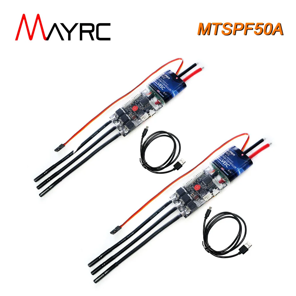 

2PCS MAYRC 50A VESC6.0 VESCTOOL BOM Super Controller for Fighting Robotic Esk8 Electric Skateboard Motorized Board Robots Arm