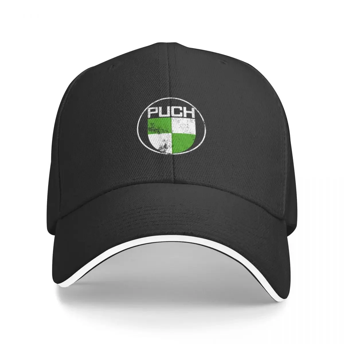 T3 Synro Puch Logo Grunge Bulli Vespa Scooter Baseball Cap black Rave Hats For Men Women's