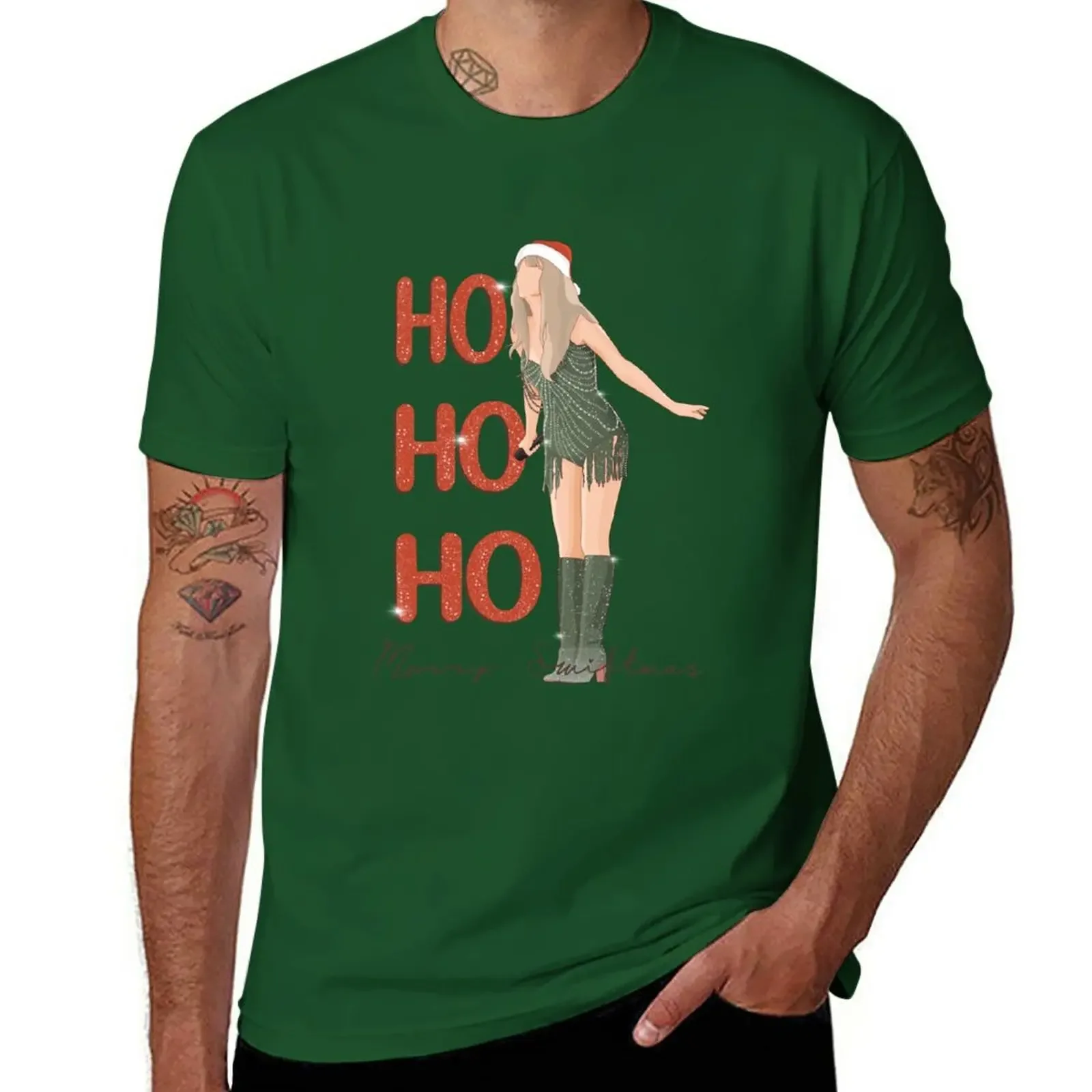 ho ho ho merry swiftmas T-Shirt summer top Anime t-shirt custom design your own plus size men Informal manga Sweatshirt vintage