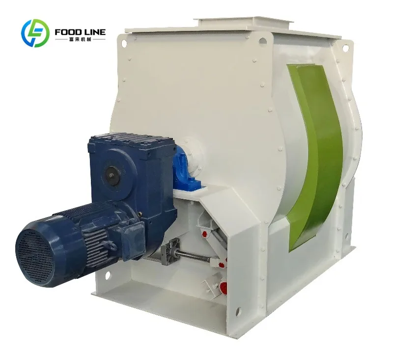 Customized Double Shaft Paddle Mixer for Cattle Farm Animal Feed Hot Sale Industrial Grade for Livestock Feed Mixing Use