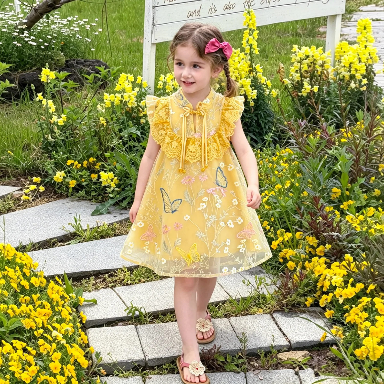 New Arrival Toddler Girl Rosy Knitted Eyelet Tank Top, Trendy A-line Skirt Casual Suit  for 90-160cm