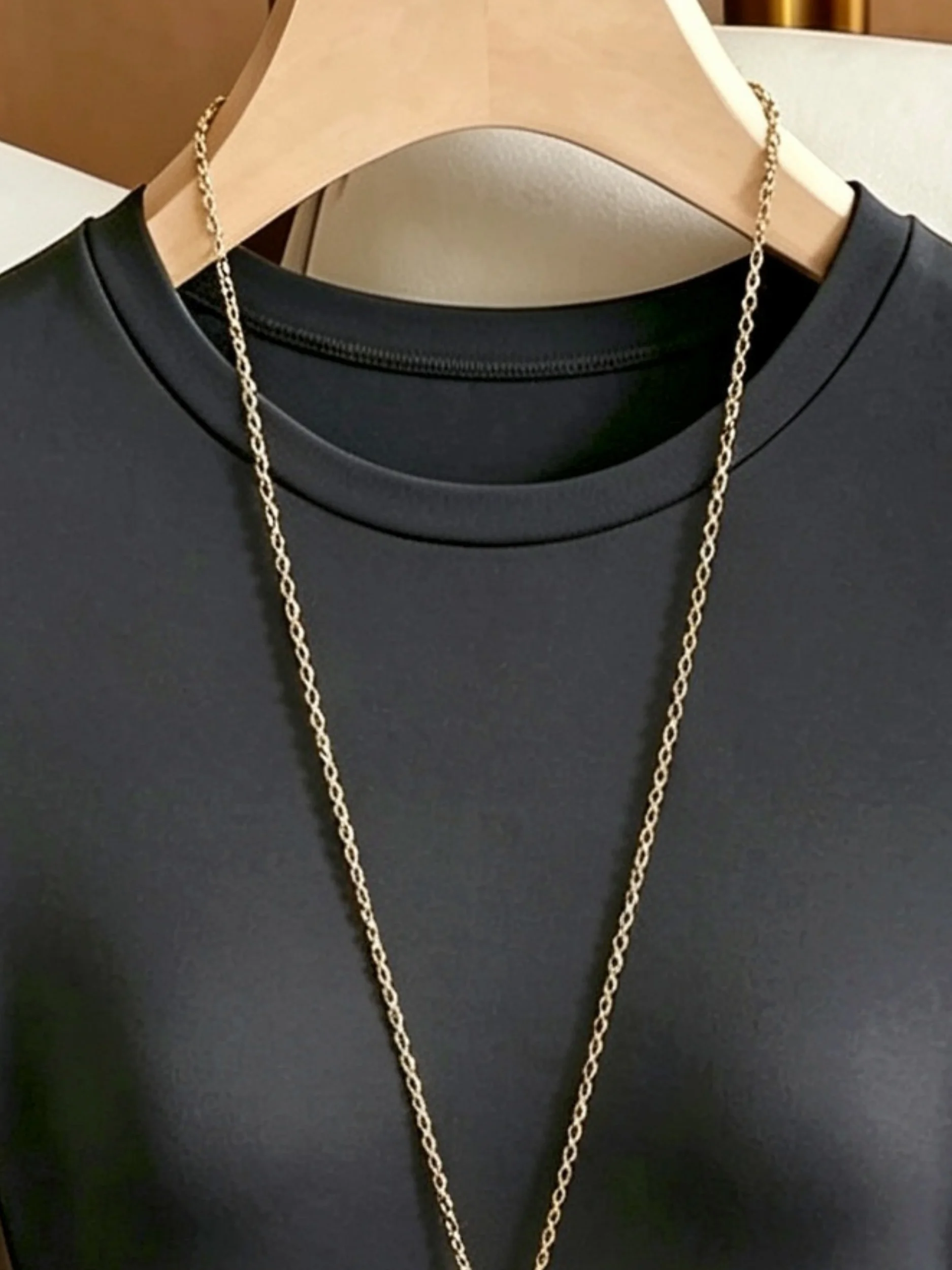 Damen-Body mit Rundhalsausschnitt und langen Ärmeln, hoch geschnitten, schmal geschnitten, figurbetont, Y2K, sexy, lässig, Basic, einteiliges Oberteil – Detail 28
