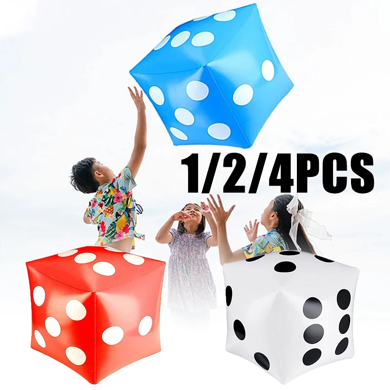 Party Games Easter For Family - 30cm巨大インフレータブルダイス PVC製ブロウアップダイス 室内屋外パーティー、芝生、プール、ビーチ、キャンプゲーム、家族で楽しめる装飾品 ﻿