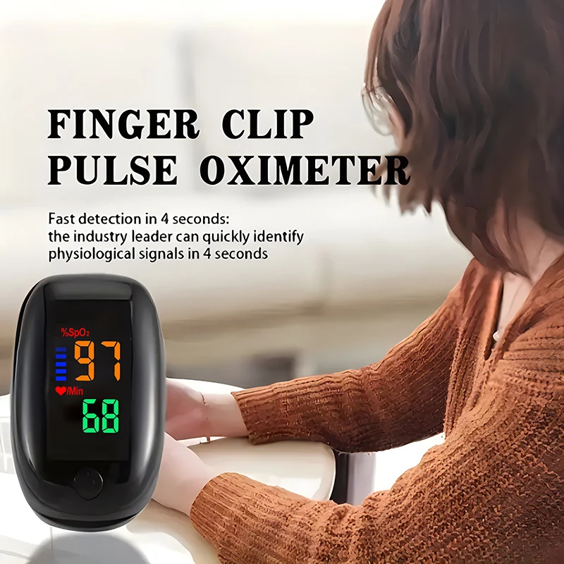 Finger Pulse Oximeter LED Oximetro De Dedo Household Blood Oxygen Pulse Oxymeter SpO2 PR Saturation Monitor PR SPO2 Test