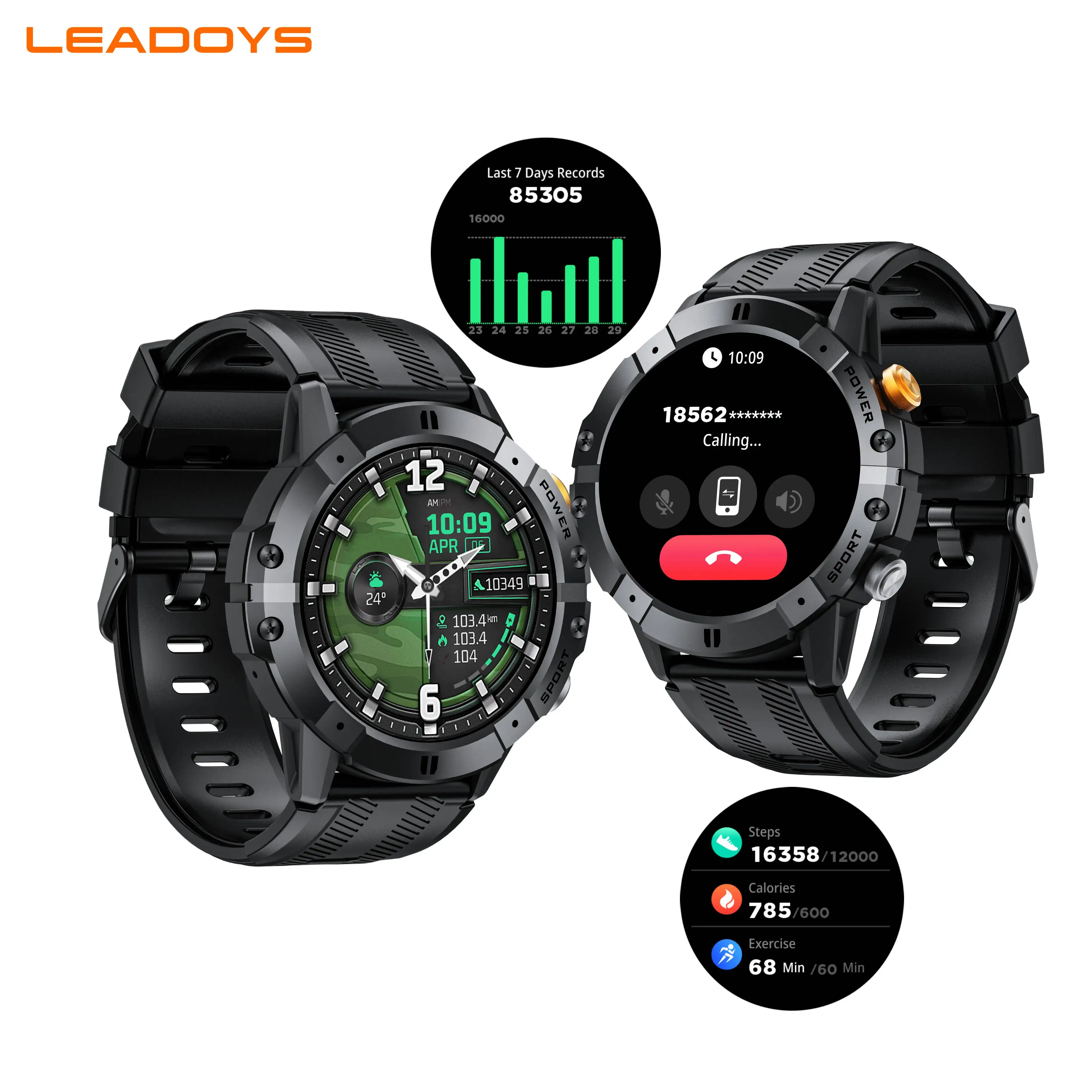 

LEADOYS C29 2025 New Bluetooth Call Smart Watch Ultra Light Men's Sports Fitness Waterproof Watch Heart Rate Monitor Full Touch
