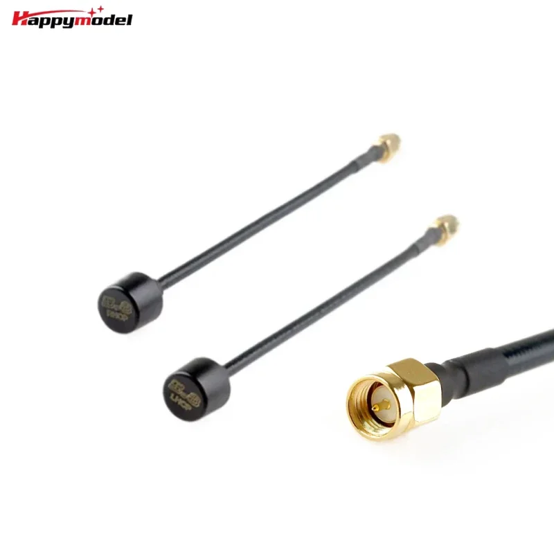 HappyModel 5.8GHz 2.5db Lollipop Omni Antenna 150mm SMA 60mm UFL RHCP LHCP 5500-6000MHz for RC FPV Racing Freestyle Drones