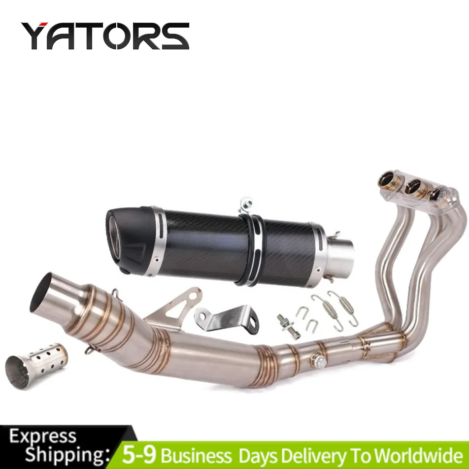 

Exhaust System Header Pipe Muffler Escapes For Yamaha MT-09 FZ09 2020-2024 Exhausts Pipes