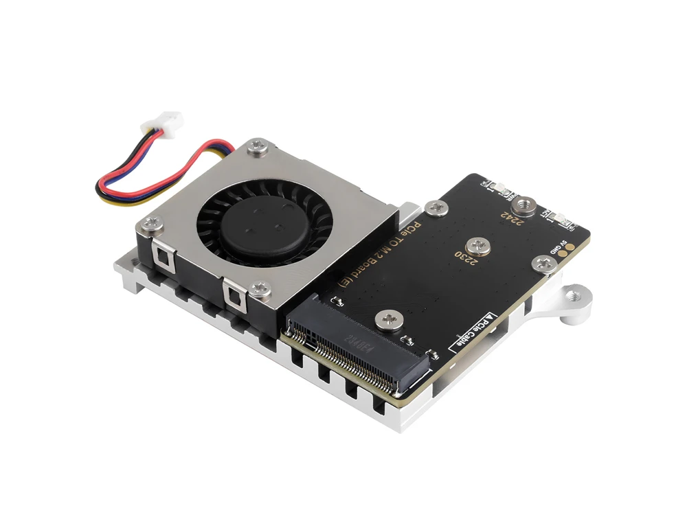 Placa adaptadora PCIe a M.2, transferencia de 8Gbps para refrigerador todo en uno Raspberry Pi 5, Compatible con discos duros NVMe 2242/2230