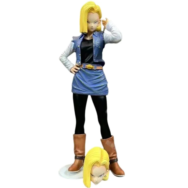 26cm Android 18 Dragon Ball Z Figures Lazuli Action Figures Double-headed PVC Anime Model Collection Toys Birthday Gifts