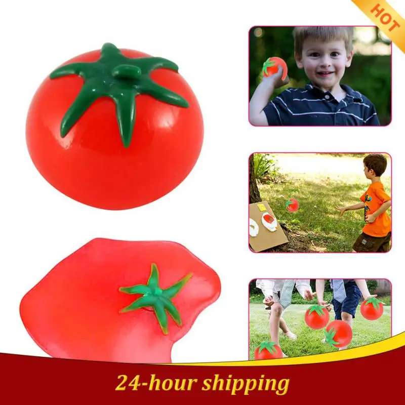 

Antistress Tomato Squeeze Toys Vent Ball Stress Relief Hand Fidget Toy Squishy Stressball For Kids Adults Decompression Gift