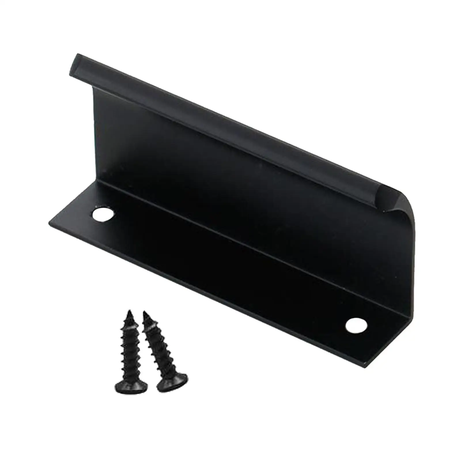 Flat Black Aluminum Finger Concealed Handle for Home Kitchen Door Drawer Cabinet Furniture Hardware