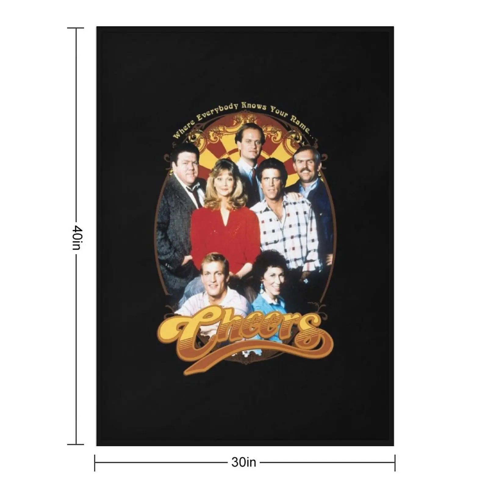 Cast Cheers cats Throw Blanket for winter Designers Custom Hairys Blankets