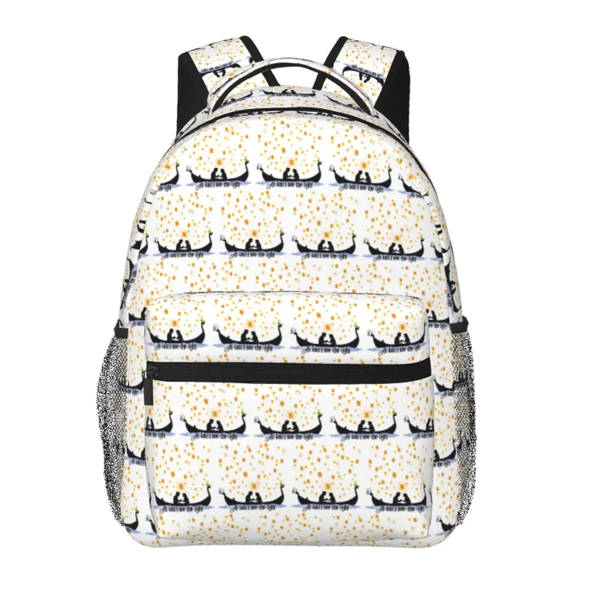 At Last I See The Light Backpack Student BookBag Kids School Bag Computer Shoulder Bags for Men Women