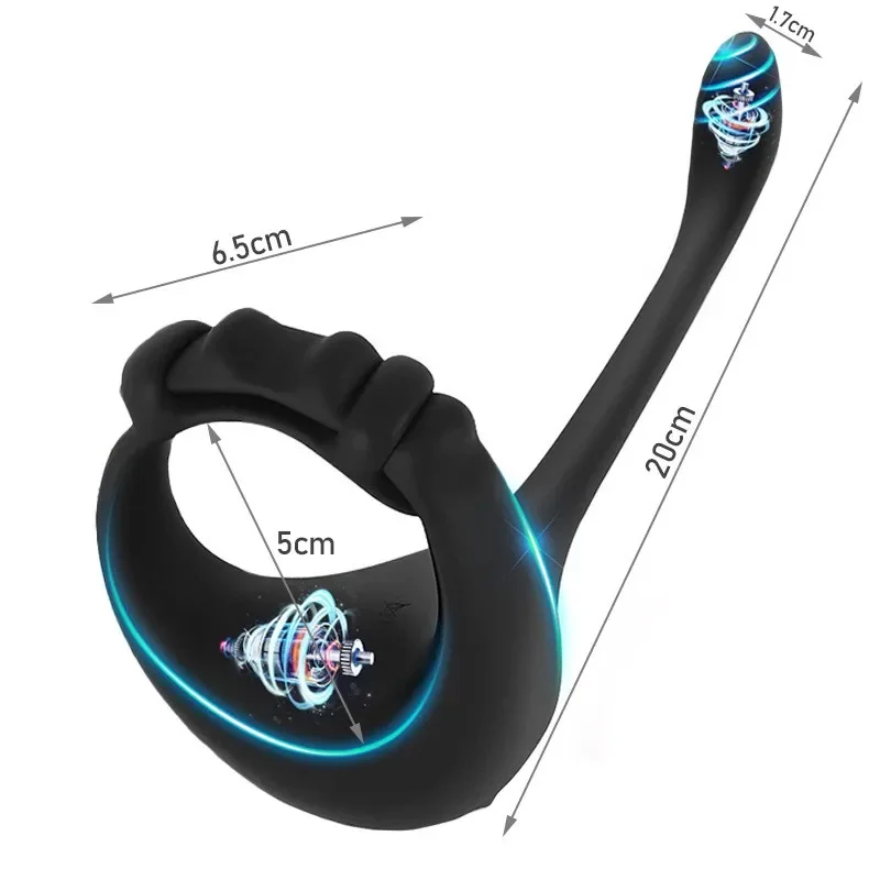 New Sex Toy Cock Rings Vibrator for Man Remote Control Prostate Massager Orgasm Masturbator Male Penis Sperm Lock Exerciser