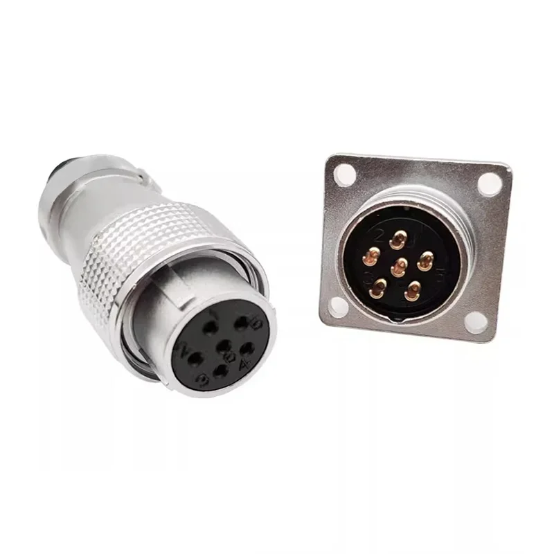 2/3/4/5/6/7/8/9/10/12 Pin PLS20 Aviation Connector Air Carrier Male Female Connector Plug WS20 TP20 Opening Diameter 20mm