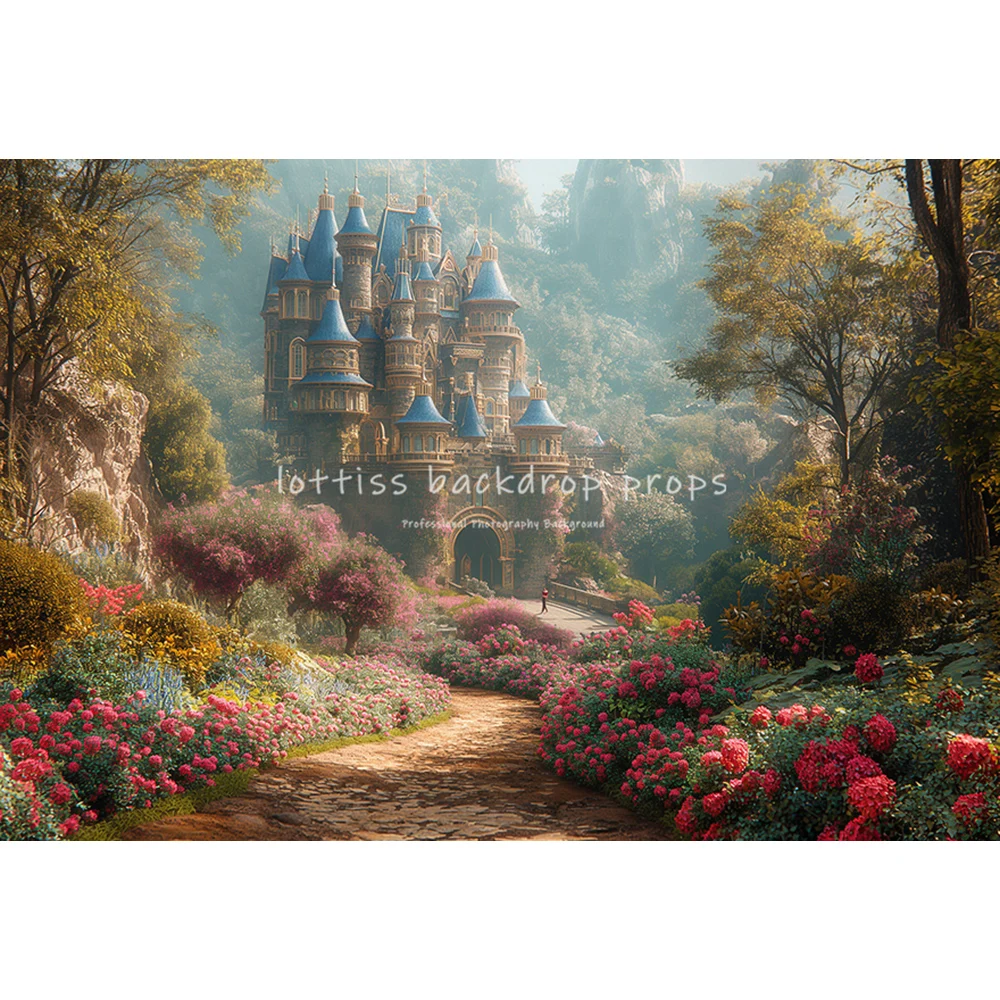 Magical Castle Backdrops Kids Adult Photography Child Baby Photocall Decors Wonderland Balloons Backgrounds