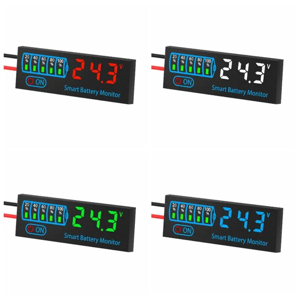 2 stücke DC7-55V Batterie Level Anzeige Led-bildschirm 3S-14S Batterie Lade Tester Power Display Benutzerdefinierte Modus batterie Meter Hause