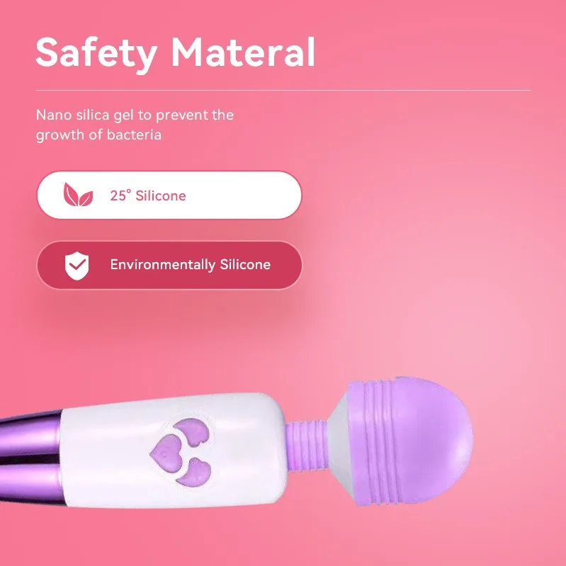 Vibrator Masturbator wanita, alat masturbasi tongkat ajaib Stimulator klitoris tahan air pemijat G Spot AV Stick produk seks dewasa Vibrator wanita