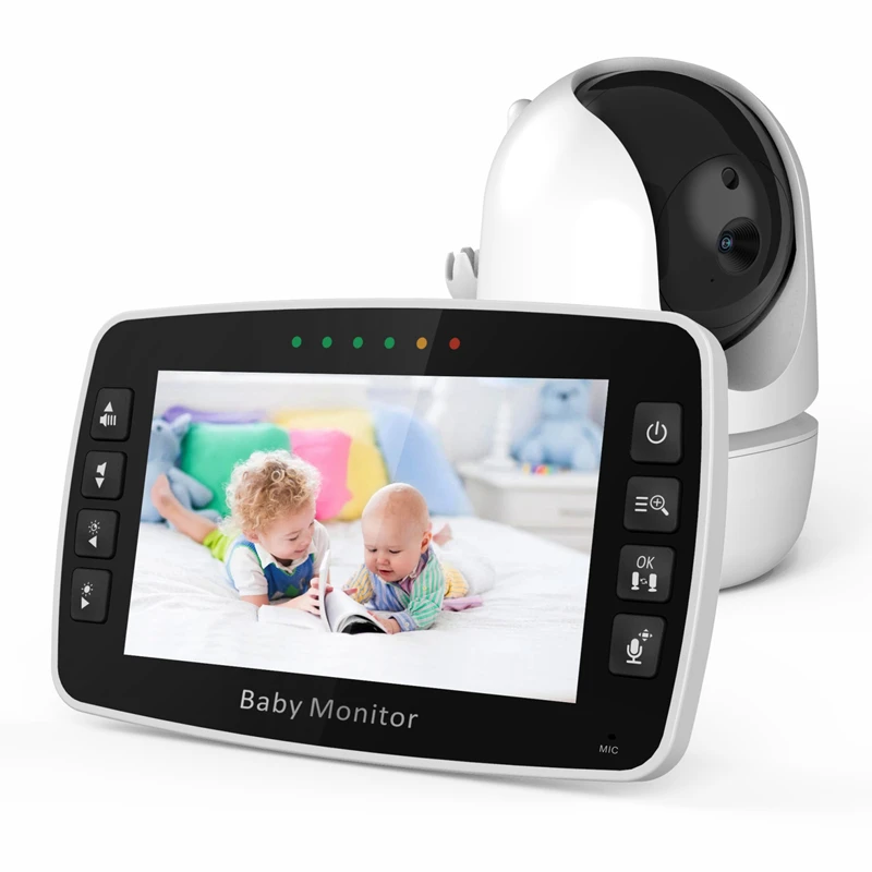 

4.3-Inch Wireless Color Resolution Night Vision Smart Zoom Baby Sleep Monitor PTZ Video Baby Monitor Camera