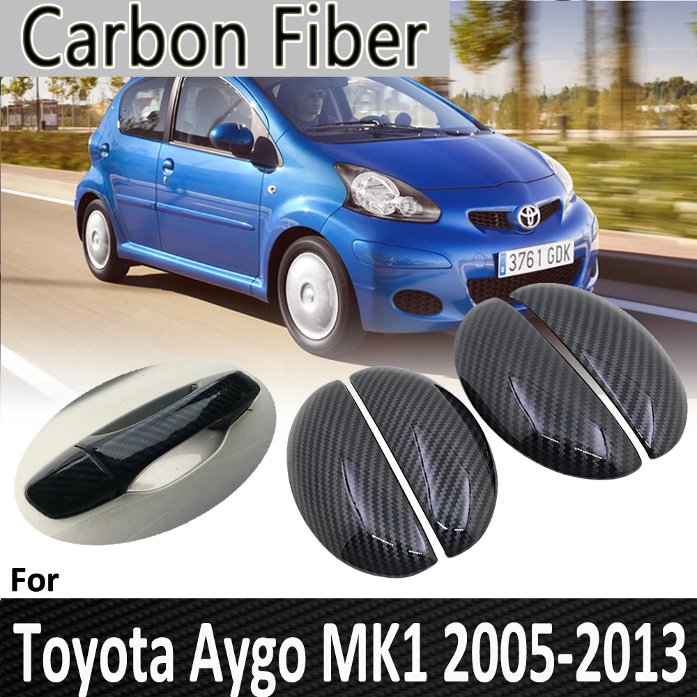 Pop for Toyota Aygo MK1 2005 2006 2007 2008 2009 2010 2011 2012 2013 Door Handle Cover Sticker Car Accessories