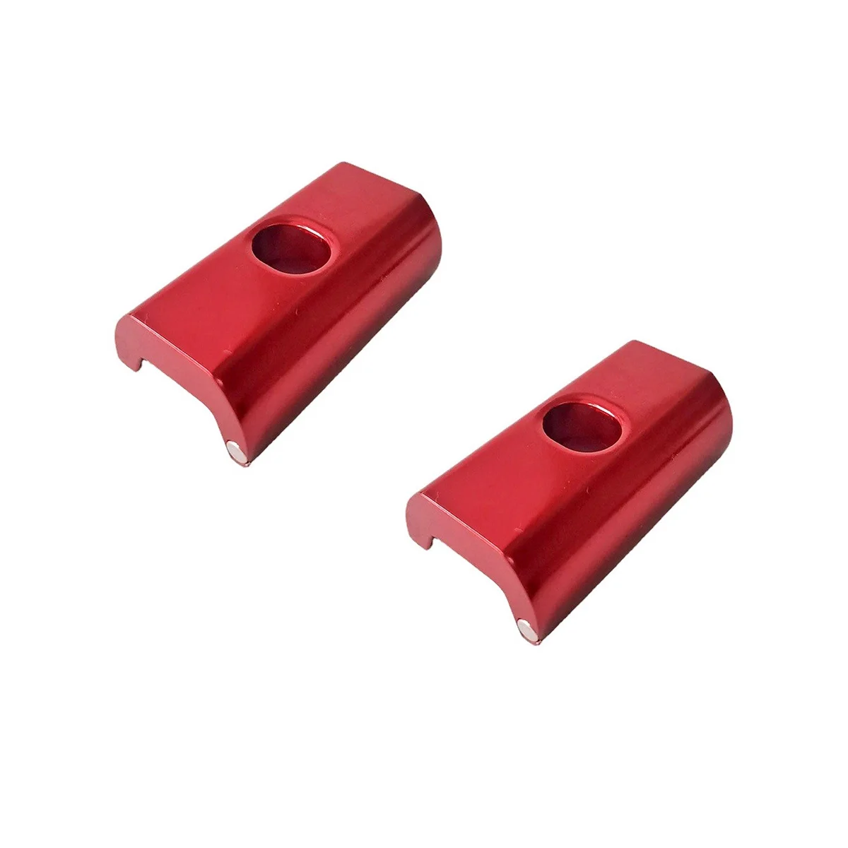 2Pcs Cycling Bike C Hook Clamp Plate for Brompton 3SIXTY Folding Bike Aluminum Alloy Magnetic Hinge Clamp Plate,Red