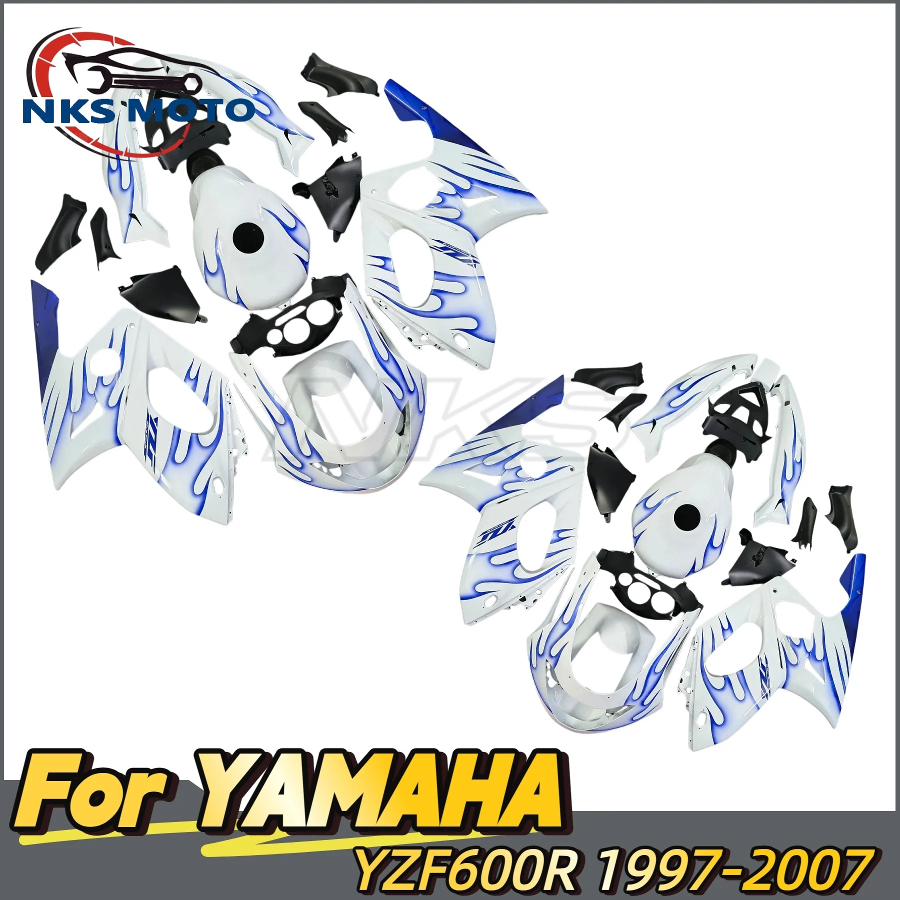 

Fairings YZF 600R 1997 - 2007 Matte Black Full Body Kits For YAMAHA YZF600R 04 05 Motorcycle Fairing Thundercat 00 01 no paint