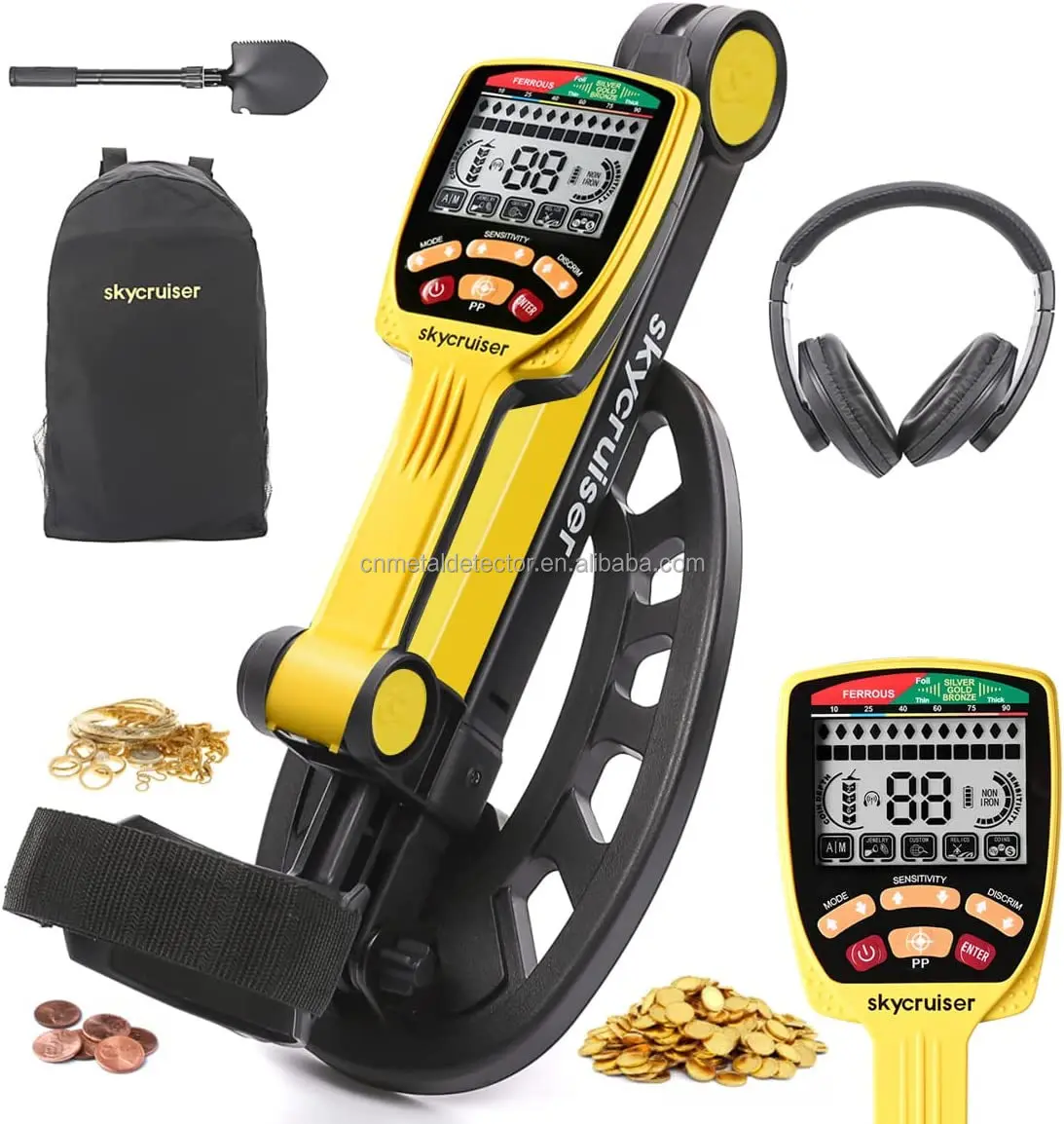 Foldable Gold Detector Tianxun TX-650 Long Range Metal Detector Machine High Sensitivity Dedektr Arama Easy Way Plus Pointer