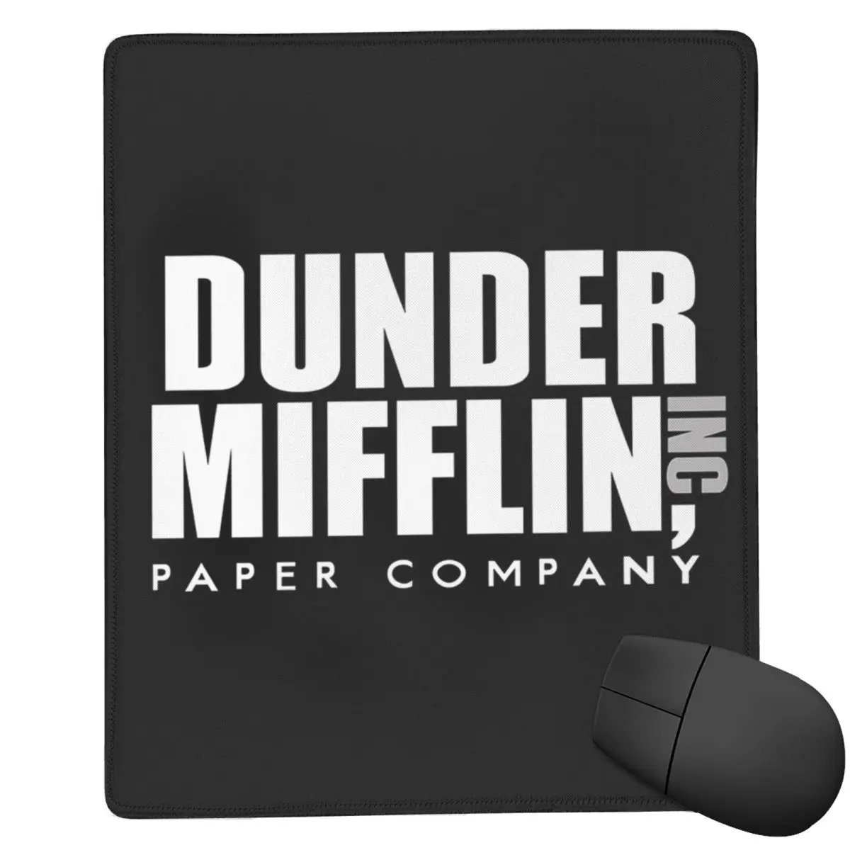 Dunder Mifflin Logo 7x9 in 22x18 cm Mouse Pad Computer Keyboard Mouse Mat Gamer PC Laptop Desk Mat Office Accessories Table Mats